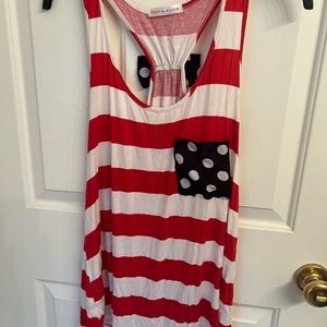 American Flag Racerback Tank Size M